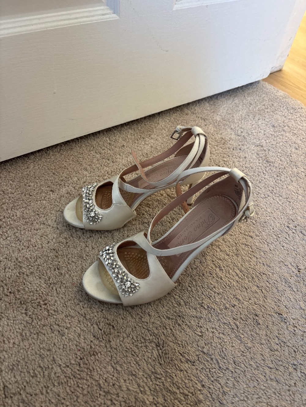 Pnina Tornai Amor, white bridal shoe